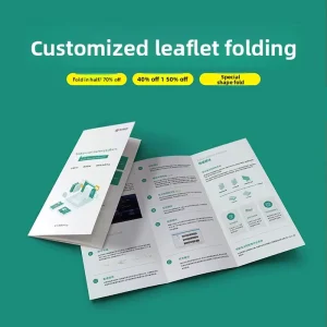 Custom Offset Printing Services Promotional Brochures Product Introduction Manuals Color Page Leaflets Catalogs Posters Flyers