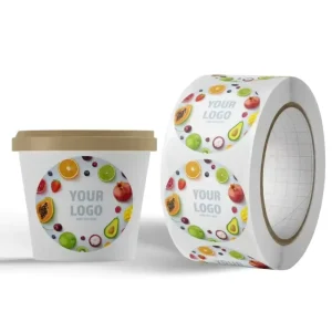 Custom Oil Proof Waterproof Food Jar Labels & Personalized Logo Stickers for Beverage Cups & Dessert Containers