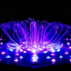 Custom Outdoor Garden Water Fountain Dancing Fountain Stainless Steel IP68 LED Underwater Fountain Light Music Water Fountain