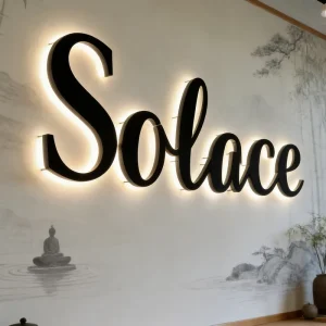 Custom Outdoor Storefront Reception 3D Acrylic Letter Wall Mount Office Metal Letter Signage Luminous Channel Letter Logo Sign