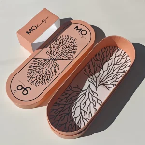 Custom Oval Paper Box With Your Own Logo Printing for Boutiques Package
