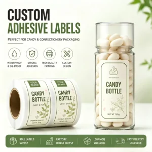 Custom Packaging Labels Kraft Paper Labels Carton Box Private Label Stickers Luxury Packaging Labels