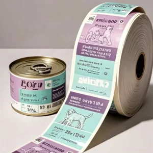 Custom Packaging Labels Roll Waterproof Adhesive Promotional Stickers Decorative Custom Printed Stickers Logo Label for Pet Food