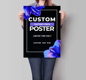 Custom Paper Art Prints Logo Poster Wall Art Printing Poster A0 A1 A2 A3 A4 A5 A6 Paper Poster Catalog Brochure Flyer Menu Print