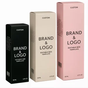 Custom Paper Cosmetic Boxes Product Packaging Box With Brand Logo Design for Beauty Personal Care Products