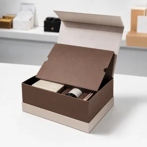 Custom Paper Gift Packaging Box With Logo Printed Rigid Folding Box OEM Manufacturer for Tea Cosmetic Perfume Products