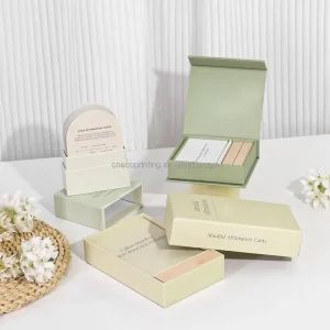 Custom Paper Printing Inspirational Card Mindfulness Affirmation Cards Deck With Packaging Box