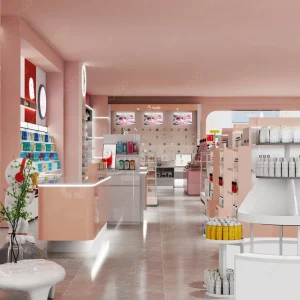 Custom Perfume & Cosmetic Store Fixtures Modern Luxury Beauty Shop Interior Design & Shopfitting Turnkey Solution