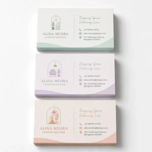 Custom Personalized Double Sided Business Cards for Personal & Company Use Mass Customization