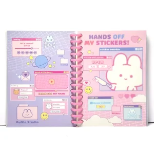 Custom Personalized On trend Design Release Paper Reusable Sticker Book