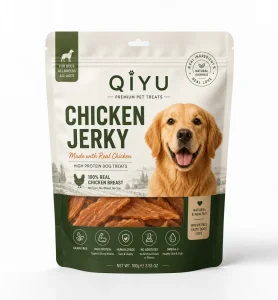 Custom Pet Treat Packaging Bag Dog Snack Stand Up Zipper Pouch Matte Printed Flexible Packaging