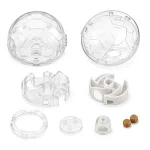 Custom Plastic Injection Molded Smart Pet Toy Ball Automatic Rolling Interactive Dog Cat Toy OEM Manufacturer