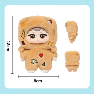 Custom Plush Keychain Original Cartoon Plush Doll Keyring Custom Logo Soft Plush Pendant Promotional Gift Plush Toy