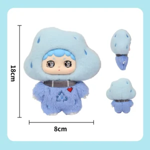 Custom Plush Keychain Original Cartoon Plush Doll Keyring Custom Logo Soft Plush Pendant Promotional Gift Plush Toy