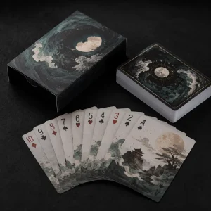Custom Poker Playing Cards Creative Illustration Design Personalized Deck With Gift Box