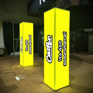 Custom Portable LED Backdrop Light Box Aluminum Frame Backlit Trade Show Booth Display Custom Printed Advertising Poster