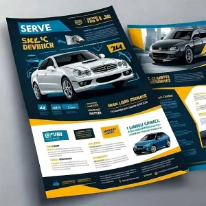 Custom Poster Printing Brochure Flyers Pamphlet Business Leaflet Coated Fancy Paper Digital Printing Film Lamination