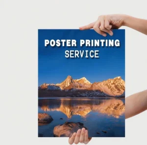 Custom Poster Printing Custom Size High Resolution Fancy Film Laminated Wall Art for Business Home Decoration Supplier