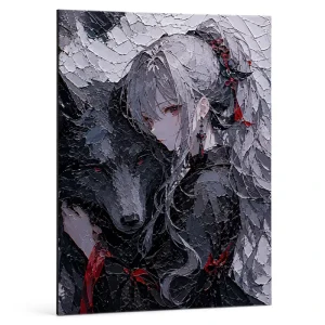 Custom Premium Anime 3D Relief Art Prints Raised Graphics Display Decor Printing Fine Art Illustration for Artist Art Exhibition