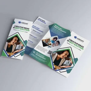 Custom Premium Coated Paper Logo Printing Folding Flyer Catalogue Pamphlet Brochure Booklet Instruction Manual Leaflet Printing
