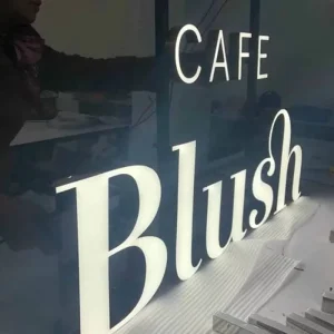 Custom Premium Finish Acrylic Front Lit 3D LED Letters Weatherproof Luminous Logo for Office Building Wall Signage