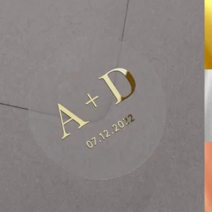Custom Preprinted Gold Vinyl Label Sticker Branding logo Idea for Cosmetic Salon Label Design