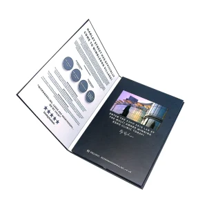 Custom Presentation Blank Video Book Booklet HD LCD Mailer Video Folder Postcard Card Paper Business Gift 4 Colors