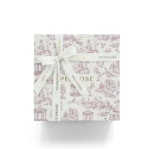 Custom Print Flip Top Rigid Magnetic Gift Box With Printed Satin Ribbon