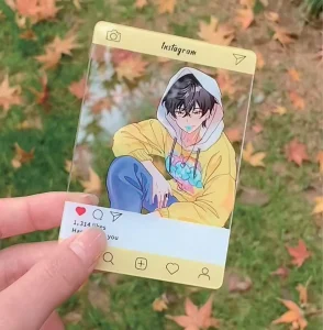 Custom Printed Acrylic Standee Cute Cartoon Quicksand Acrylic Stands Kpop PhotoCard Anime Acrylic Keychain