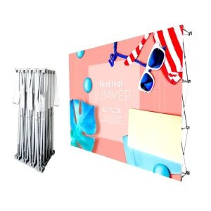 Custom Printed Aluminum Pop Wall Retail Display Boards Advertising Banner Exhibition Equipment