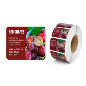 Custom Printed Beverage Bottle Labels Waterproof Vinyl Self Adhesive Sticker Roll UV Digital Printing for Juice Wine Beer