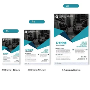 Custom Printed Business Flyers and Brochures, A4 A3 Printing Service