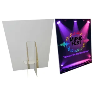 Custom Printed Card Table Tent Easel Back Sign Display Board Waterproof Foam Core Advertising Promotion Display