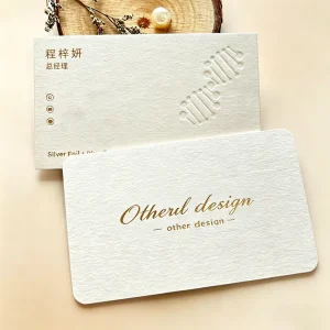 Custom Printed Cardboard Business Cards with UV Printing Eco Friendly Durable Transparent Luxury Design