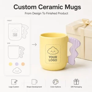 Custom Printed Ceramic Mug 11 Oz White Sublimation Coffee Cup With Gift Box for Trade Shows Export Manufacturer