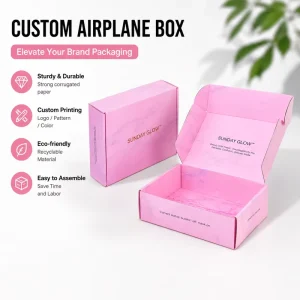 Custom Printed Corrugated Mailer Box Luxury Gift Packaging Box For Cosmetics Skincare E Commerce Shipping
