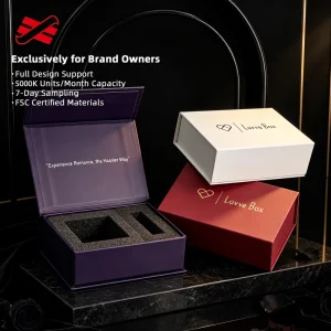 Custom Printed Debossed Logo Rigid Paper Cardboard Magnetic Closure Gift Package Box with Foam Cutout Sponge Liner