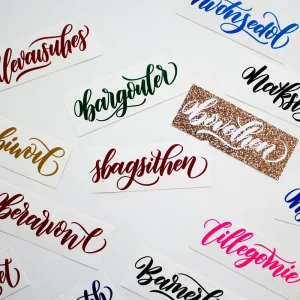 Custom Printed Eco Friendly PVC Stickers with UV Printing Rectangle Pattern Matte Lamination Finish for Promotional Use