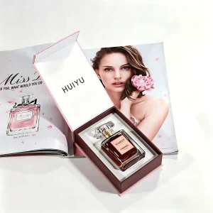 Custom Printed Eco Friendly Rigid Cardboard Perfume Packaging Box with Magnetic Closure Four Color Printing Luxury Design