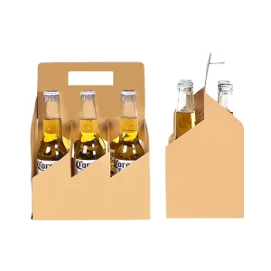 Custom Printed Empty Drink Cartons Versatile Packaging Box for Wine Beer or Soda Bottles for Small Businesses