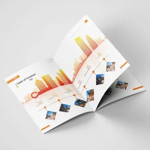 Custom Printed Folded Magazines, Company Logo Brochures and Books