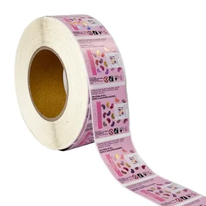 Custom Printed Full Color Cosmetic Waterproof Roll Labels Custom Eco Friendly Logo Self Adhesive Stickers for Beauty Packaging