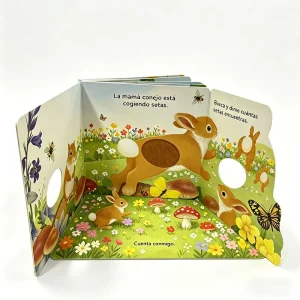 Custom Printed Handmade Children’s Touch Feel Board Books with Paper Texture and Custom Design Options