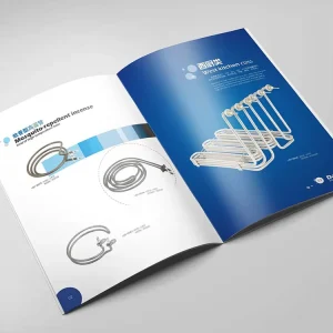 Custom Printed High Quality Paper Instruction Folding Brochure Catalog Printing