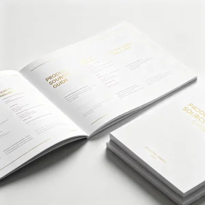 Custom Printed Instruction Book Brochure Catalogue Factory Direct A4 A5 A6 Company Manual Booklet & Folded Leaflet & Book Cover