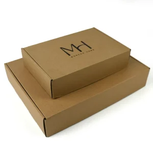 Custom Printed Kraft Corrugated Mailer Box Eco Friendly Paper Packaging Box for E commerce Goods Gift Transport