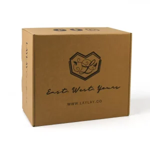 Custom Printed Kraft Mailer Box Recyclable Corrugated Shipping Box Custom Logo for Bakery Cosmetic Apparel