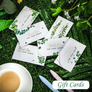 Custom Printed Logo Ecommerce Business Card with Offset Paper and Duplex Board Thank You for Your Order