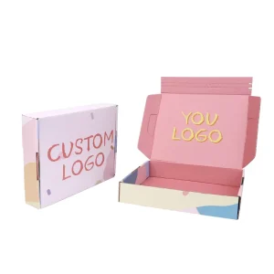 Custom Printed Logo Self adhesive Zip Lock Postal Mailing Mailer Boxes Corrugated Box Packaging Tear Strips Shipping Boxes