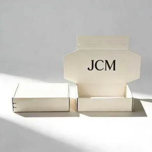 Custom Printed Logo Zipper Courier Box Hard Cosmetic Perfume Skincare Gift Box Packaging